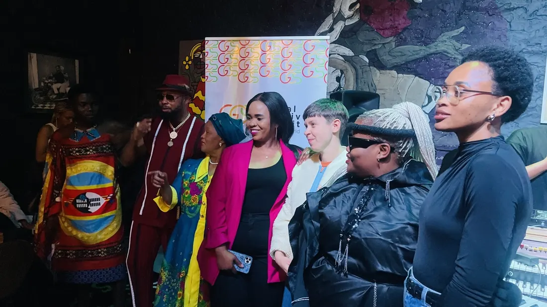 Creatives and delegates gathered at an evening programme during the Lesotho edition