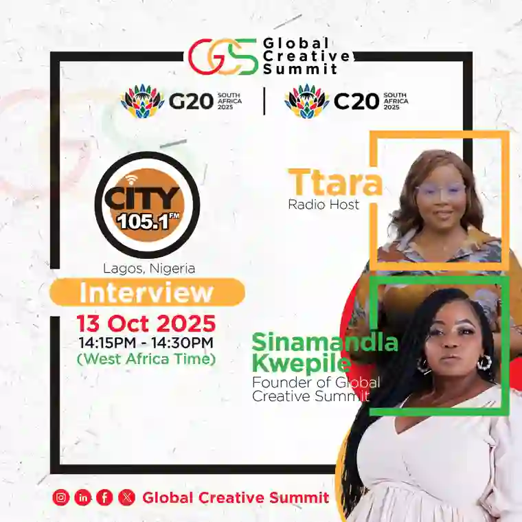 City 105.1 FM interview announcement