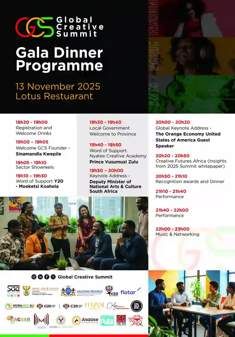 Global Creative Summit gala dinner programme
