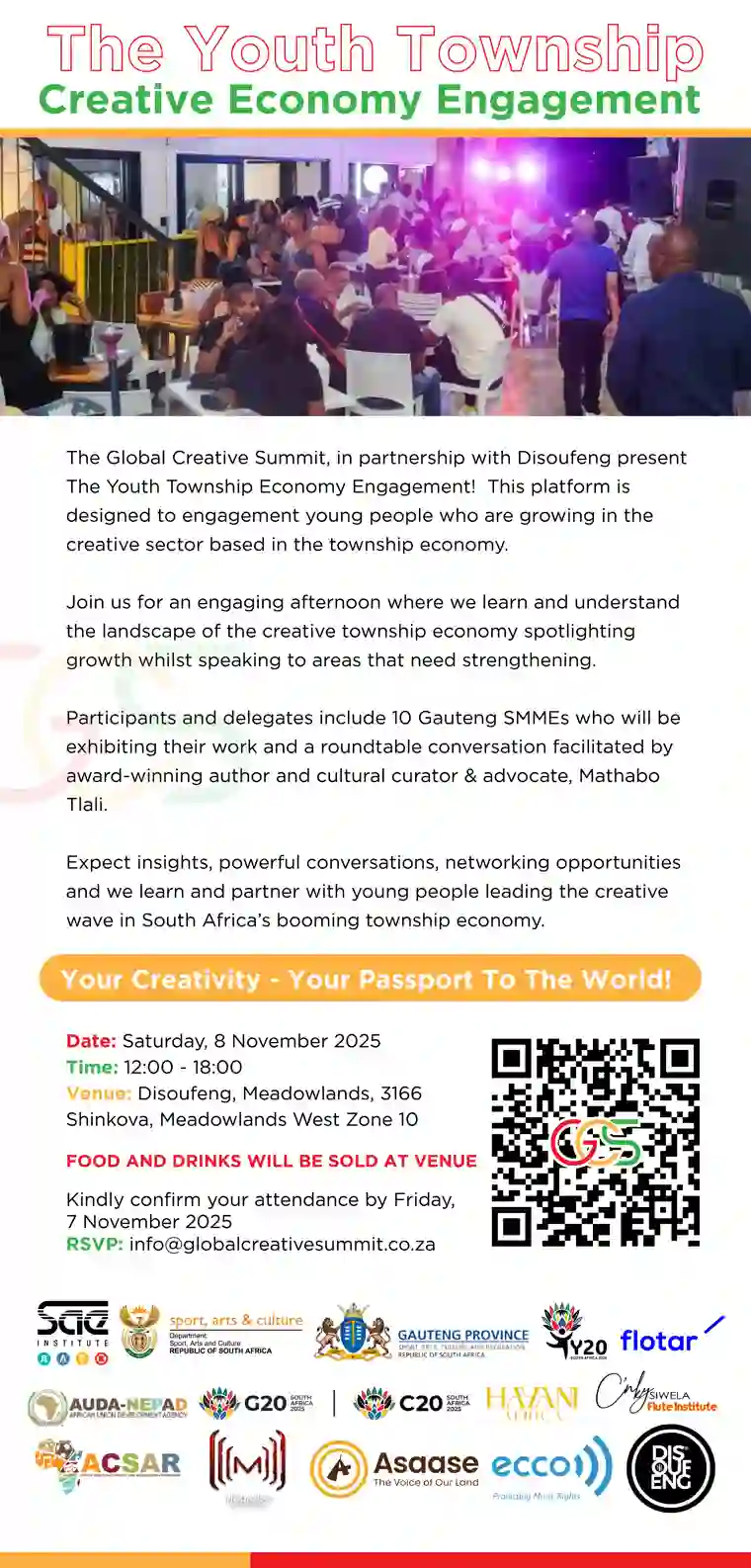 The Youth Township Creative Economy Engagement programme in Meadowlands, Soweto
